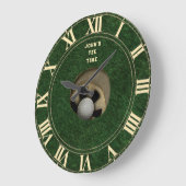 Grande Horloge Ronde Golf personnalisé (Angle)