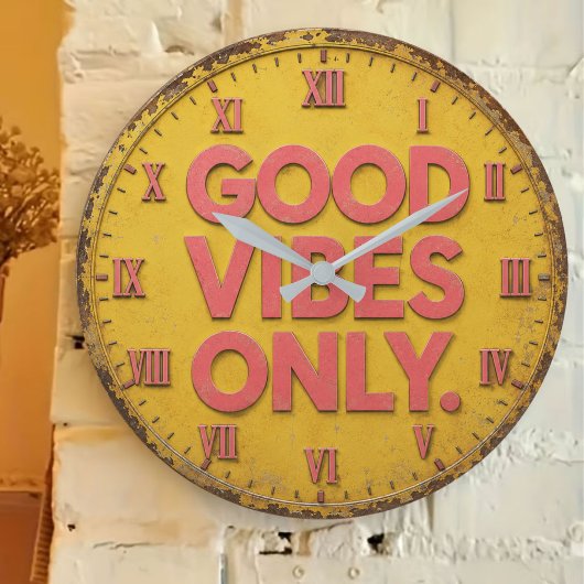 Grande Horloge Ronde Good Vibes Only
