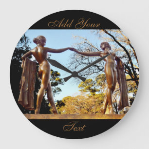 Grande Horloge Ronde Graceful Dancers by Shirley Taylor