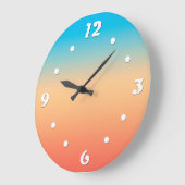 Grande Horloge Ronde Gradient ombre (Angle)