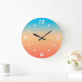 Grande Horloge Ronde Gradient ombre (Maison)