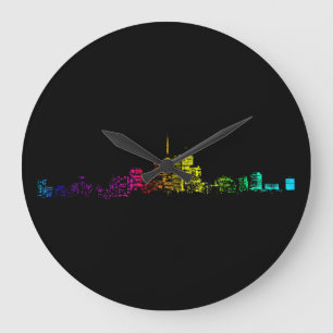 Grande Horloge Ronde Gradient Skyline de Toronto