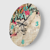 Grande Horloge Ronde Graffiti (Angle)
