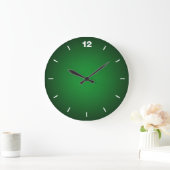 Grande Horloge Ronde Grainy vert-noir Ombre Vignette (Maison)
