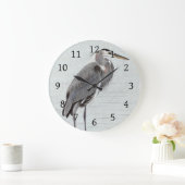 Grande Horloge Ronde Grand héron bleu (Maison)