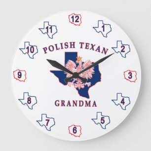 Grande Horloge Ronde Grand-mère texane polonaise