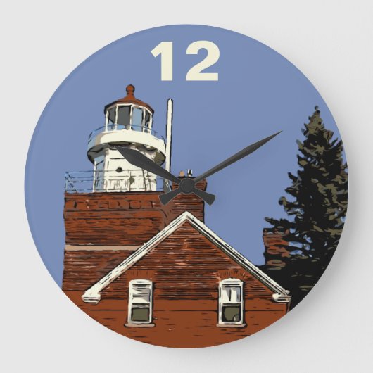 GRANDE HORLOGE RONDE GRAND POINT DE BAIE (Recto)