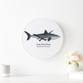 Grande Horloge Ronde Grand requin blanc (Maison)