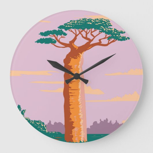 Grande Horloge Ronde Grandiers Baobab (Recto)