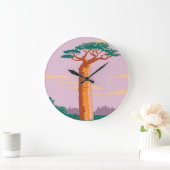 Grande Horloge Ronde Grandiers Baobab (Maison)