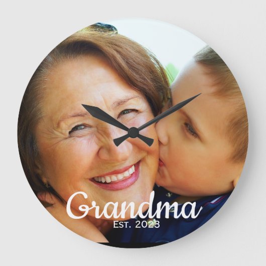 Grande Horloge Ronde Grandma Established Modern Script Photo (Recto)