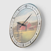 Grande Horloge Ronde Grange - J'ai acheté la ferme (Angle)