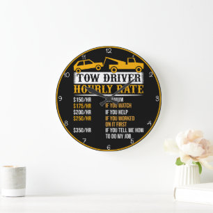 Grande Horloge Ronde Graphique à taux horaire du pilote de remorquage