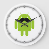 Graphique androïde de moustache de noir de robot