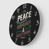 Grande Horloge Ronde Graphique de paix divine Tee (Angle)