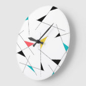 Grande Horloge Ronde Graphique géométrique moderne, tendance, simple et (Angle)