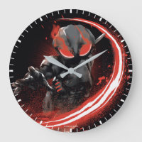 Graphique rouge de grand coup de Manta noir
