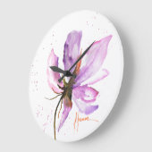 Grande Horloge Ronde Gras Floral IV (Angle)