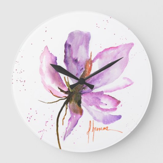 Grande Horloge Ronde Gras Floral IV (Recto)