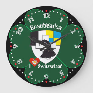 Grande Horloge Ronde Graubünden Grischun Grigioni Schweiz Svizra Uhr
