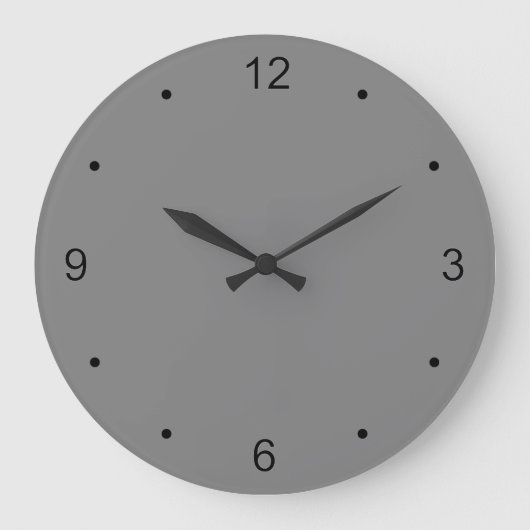 Grande Horloge Ronde Gray Wall Clock (Recto)