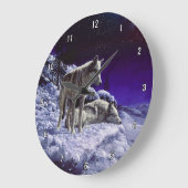 Grande Horloge Ronde Gray Wolves (Angle)