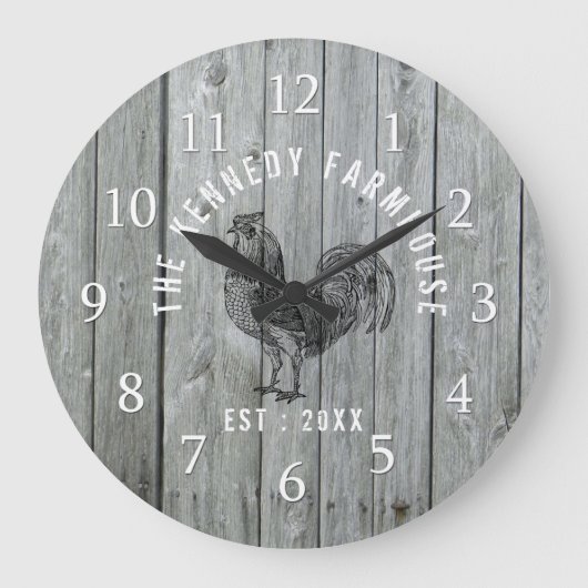 Grande Horloge Ronde Gray Wood Family (Recto)