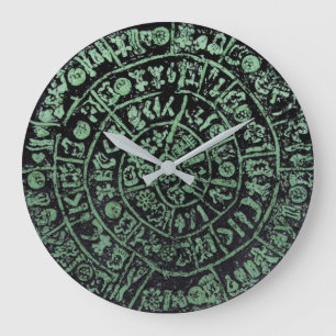 Grande Horloge Ronde Grèce Crète Phaistos ancien code d'historique des