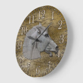 Grande Horloge Ronde Greek Mythology Classical Horse (Angle)