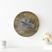 Grande Horloge Ronde Greek Mythology Classical Horse (Maison)