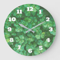 Green Clover Leaves Background