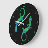 Grande Horloge Ronde Green Gecko (Angle)