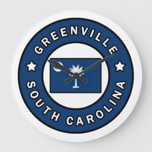 Grande Horloge Ronde Greenville Caroline du Sud