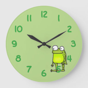 Grande Horloge Ronde Grenouille debout