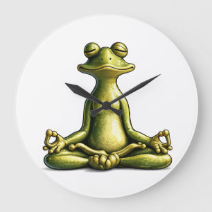 Grande Horloge Ronde Grenouille Zen