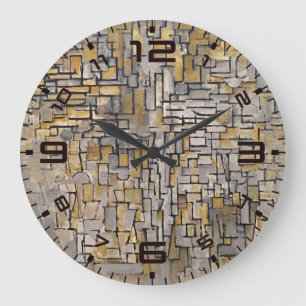 Grande Horloge Ronde Grille de Temps