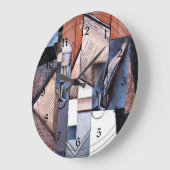 Grande Horloge Ronde Gris - Le livre (Angle)