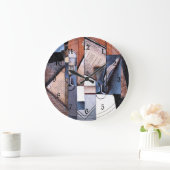 Grande Horloge Ronde Gris - Le livre (Maison)