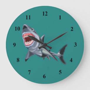 Grande Horloge Ronde Gros requin