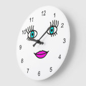 Grande Horloge Ronde Gros yeux (Angle)