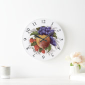 Grande Horloge Ronde Groupe de fruits (Maison)