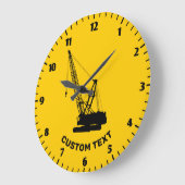 Grande Horloge Ronde Grue de construction (Angle)