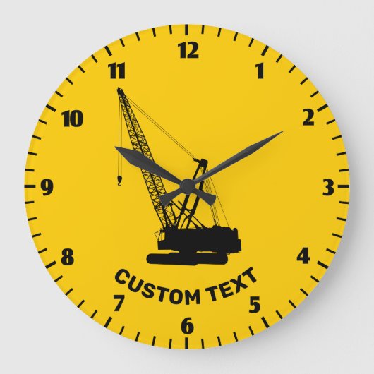 Grande Horloge Ronde Grue de construction (Recto)