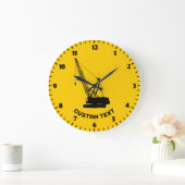 Grande Horloge Ronde Grue de construction (Maison)