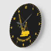 Grande Horloge Ronde Grue de construction (Angle)