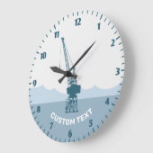 Grande Horloge Ronde Grue du chantier naval (Angle)