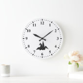 Grande Horloge Ronde Grue en papier (Maison)