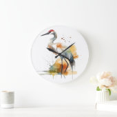 Grande Horloge Ronde Grue errante (Maison)