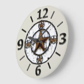 GRANDE HORLOGE RONDE GRUNGY TEXAS STAR (Angle)
