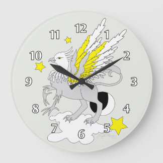 Grande Horloge Ronde Gryphon ou Griffin Yellow